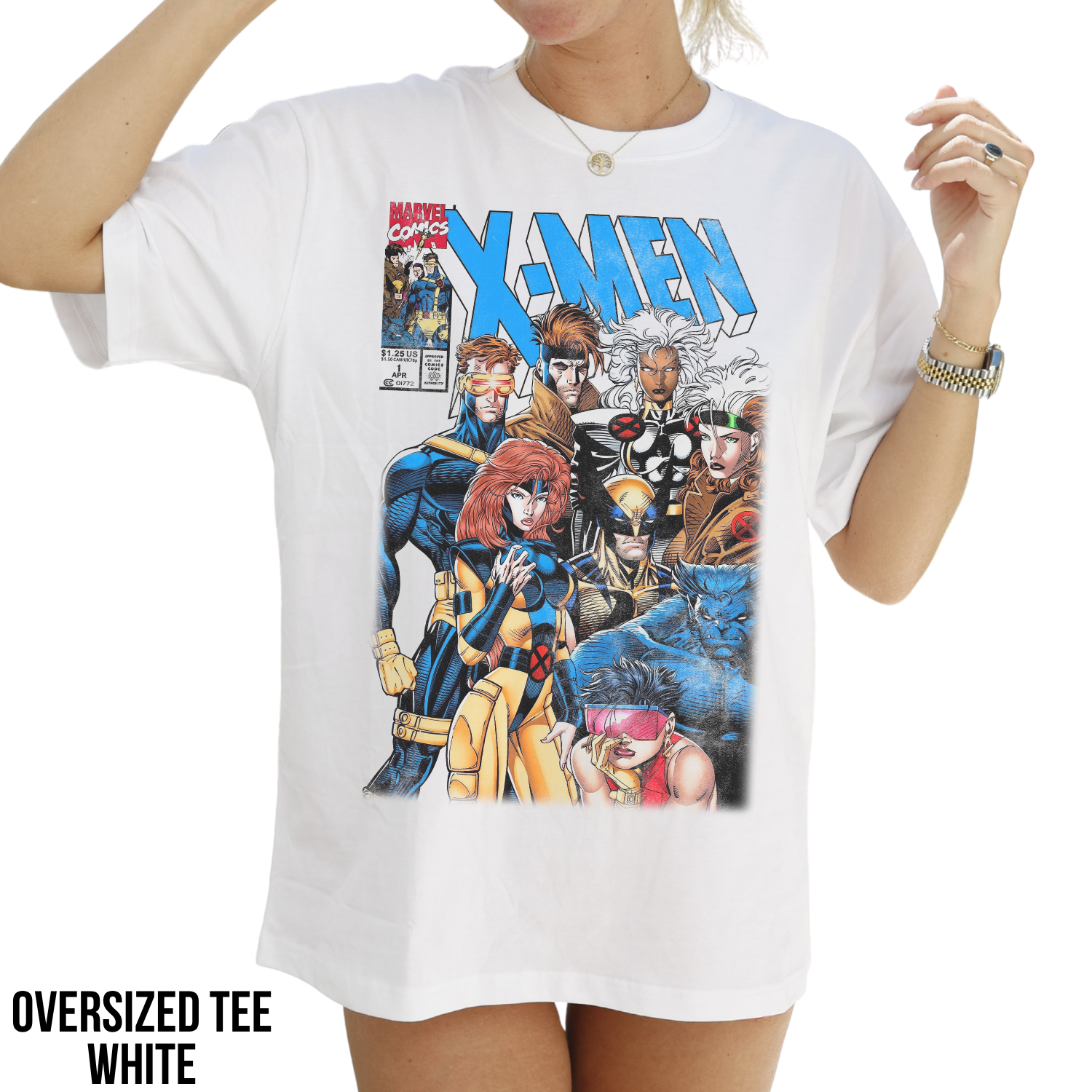 X-Men Shirt – Marvel Comics X-Men #1 Comic Cover Graphic Tee, X-Men Fan Gift, Cyclops Wolverine Storm Gambit Rogue Marvel Shirt, 90s Comic Book Tee