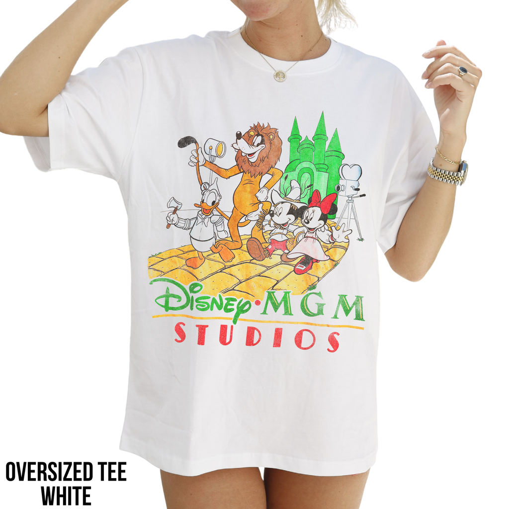 Disney MGM Studios Shirt – Vintage Disney MGM Studios Mickey Minnie Donald Wizard of Oz Graphic Tee, Disney Hollywood Studios Fan Gift, Retro Disney Park Shirt
