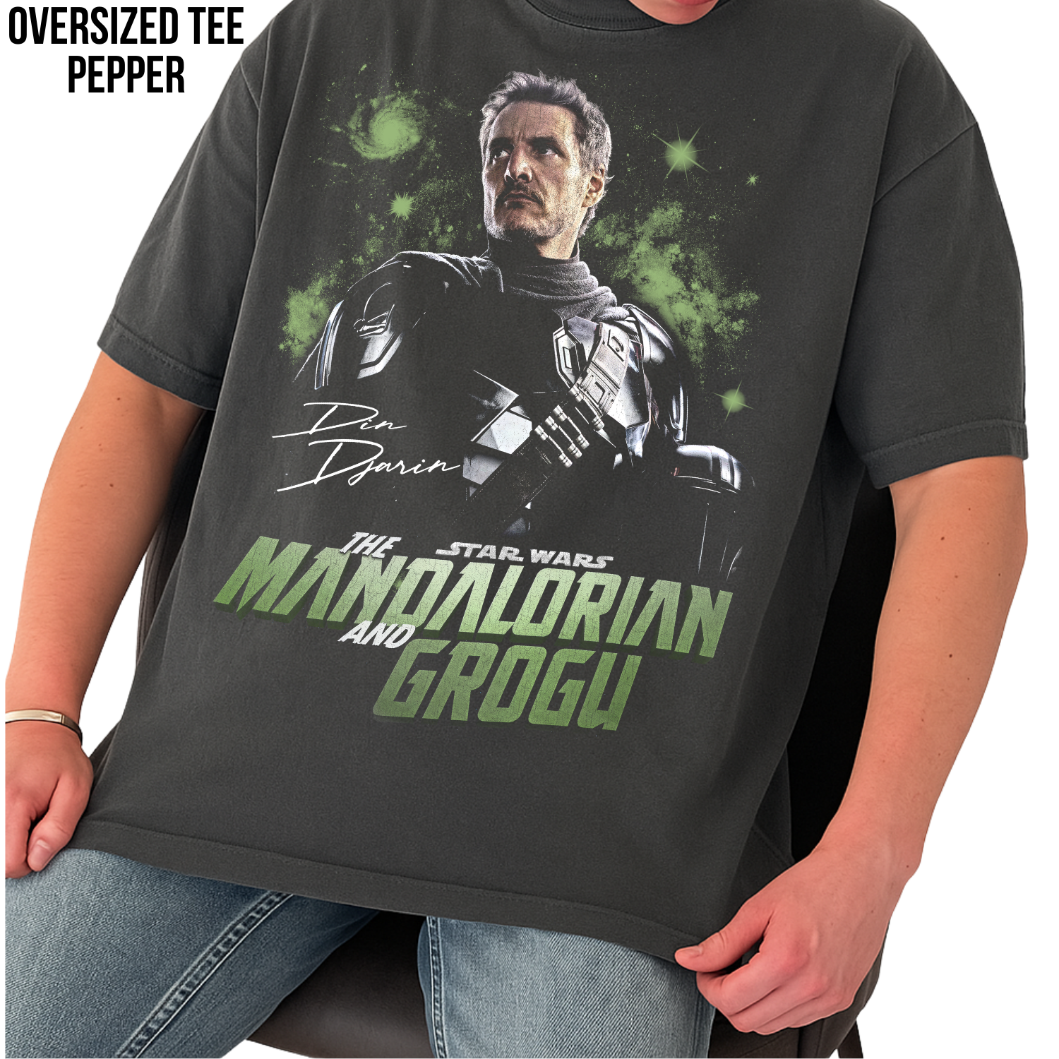 Mandalorian and Grogu Shirt: Din Djarin Pedro Pascal Star Wars Tee