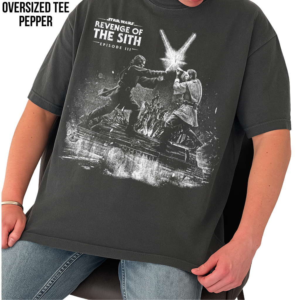 Vintage Revenge of the Sith Shirt: Anakin vs Obi-Wan Duel Tee, Star Wars Episode III Shirt, Mustafar Battle Shirt, Star Wars Fan Gift
