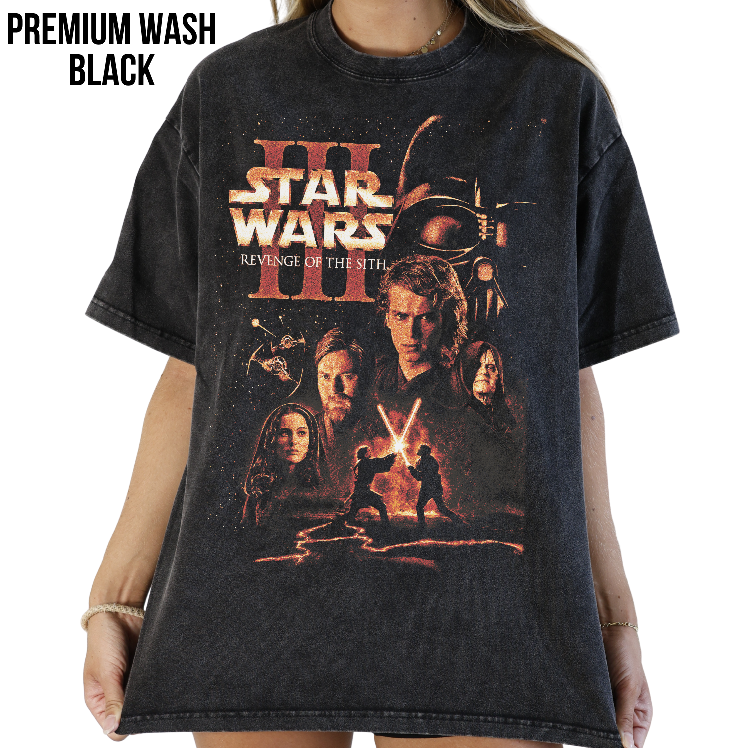 Star Wars Revenge of the Sith Shirt – Anakin vs Obi Wan Tee, Vintage Star Wars Episode 3 Shirt