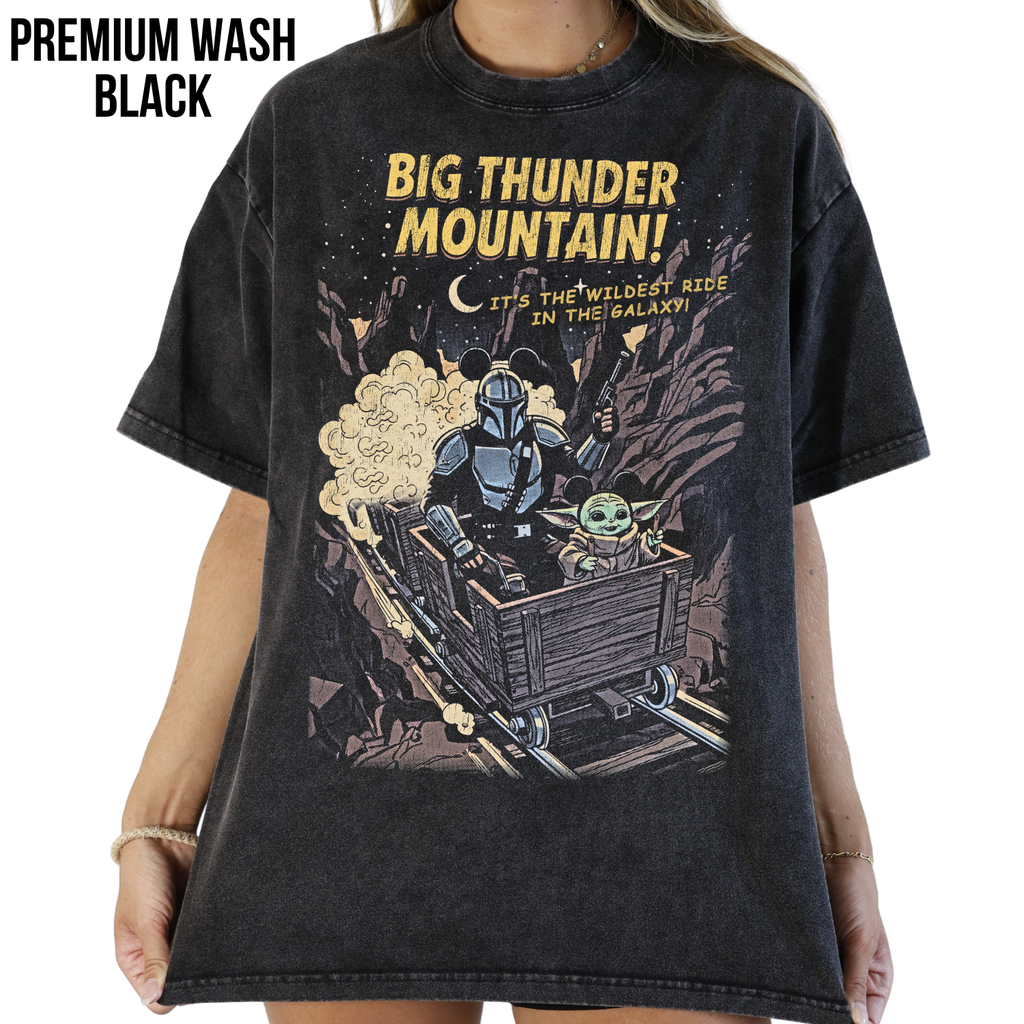 Mandalorian Big Thunder Mountain Shirt – Star Wars Disney Ride Tee, Grogu Mandalorian Shirt