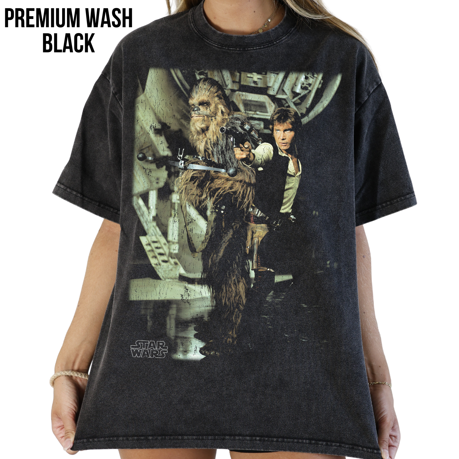 Star Wars Han Solo and Chewbacca Shirt – Millennium Falcon Graphic Tee, Star Wars Fan Gift, Original Trilogy Shirt