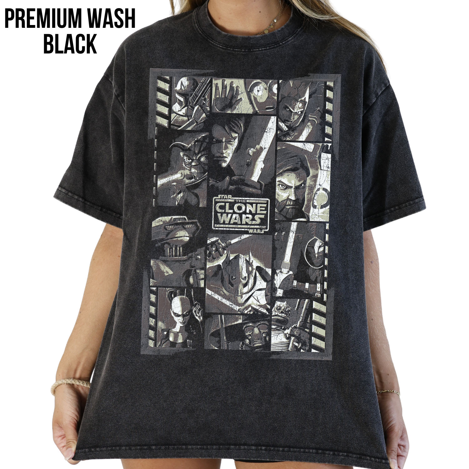 Star Wars The Clone Wars Shirt - Star Wars Vintage Graphic Tee