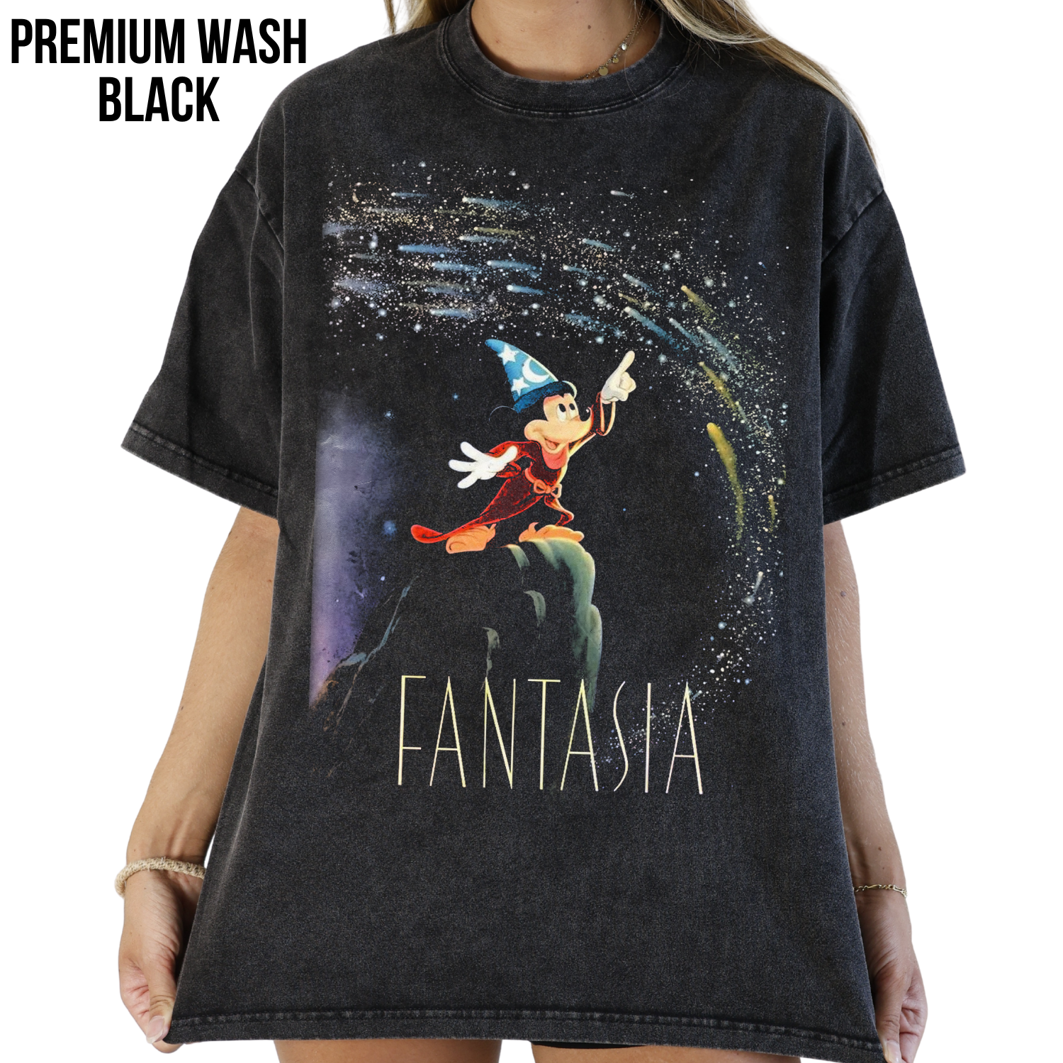 Fantasia Shirt – Sorcerer Mickey Graphic Tee, Disney Fantasia Fan Gift, Classic Disney Movie Shirt, Disneyland Mickey Mouse Tee