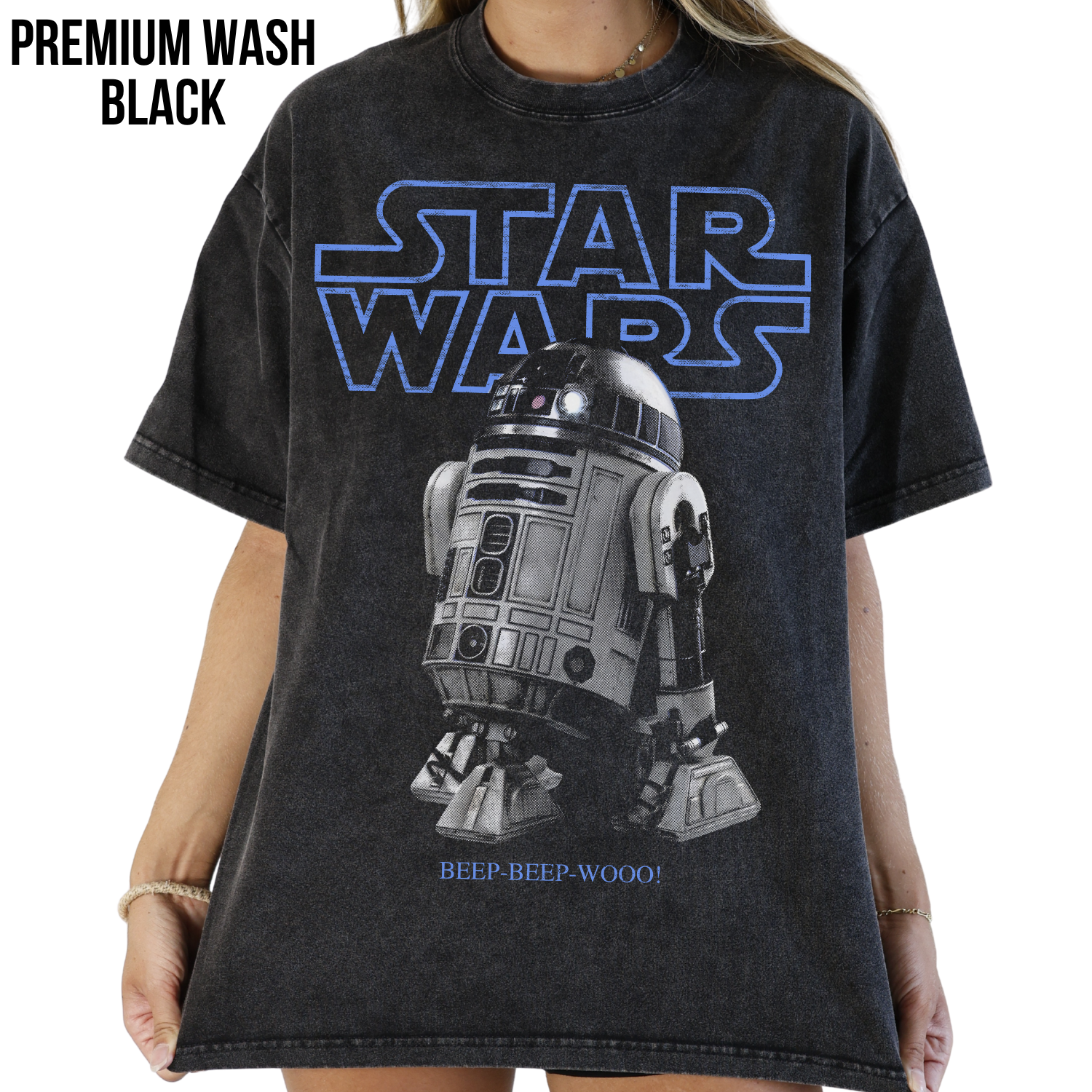 R2-D2 Star Wars Shirt – Star Wars R2-D2 Beep Beep Wooo Graphic Tee, R2-D2 Fan Gift, Star Wars Droid Shirt, Star Wars Fan Graphic Tee