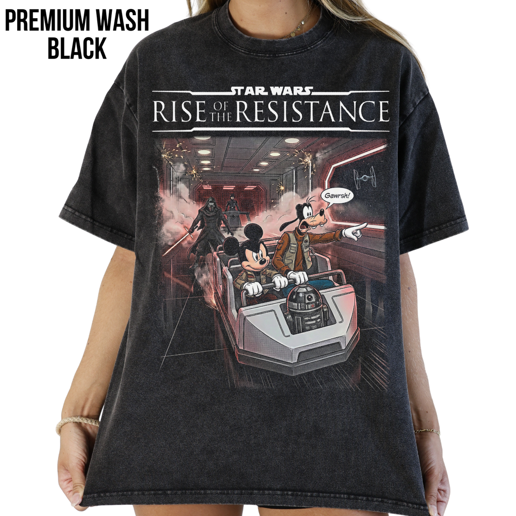 Star Wars Rise of the Resistance Ride Shirt – Mickey & Goofy Disney Tee