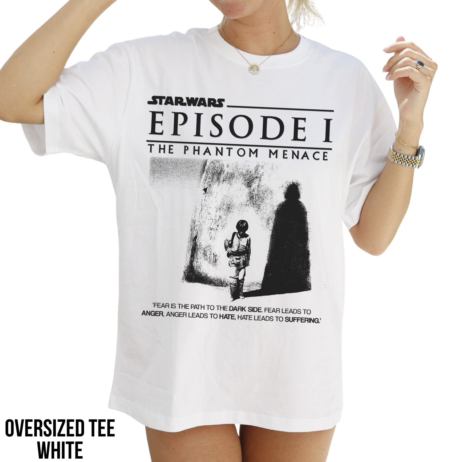 Star Wars Anakin Skywalker Shirt – Fear Is The Path To The Dark Side Tee, Phantom Menace Shirt