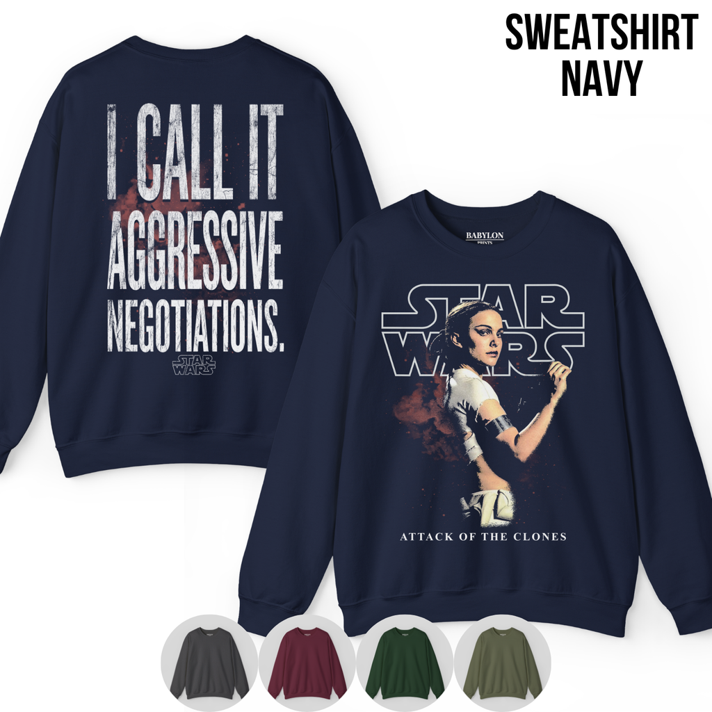 Star Wars Padme Amidala Shirt – I Call It Aggressive Negotiations Tee