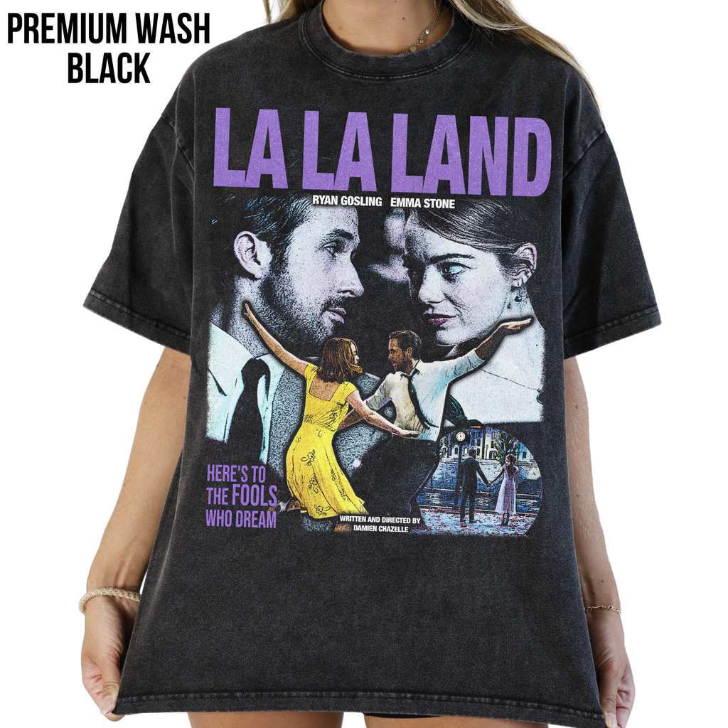 Retro La La Land Shirt - Ryan Gosling Emma Stone Movie Shirt