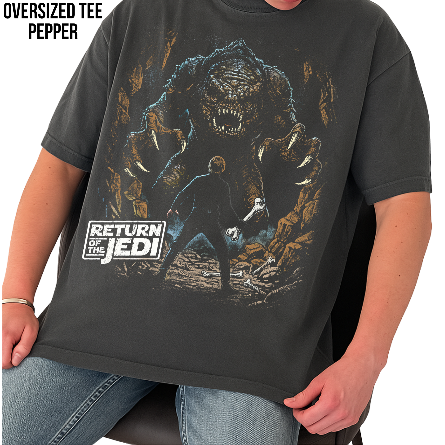 Star Wars Return of the Jedi Rancor Scene Shirt: Luke Skywalker vs Rancor Tee