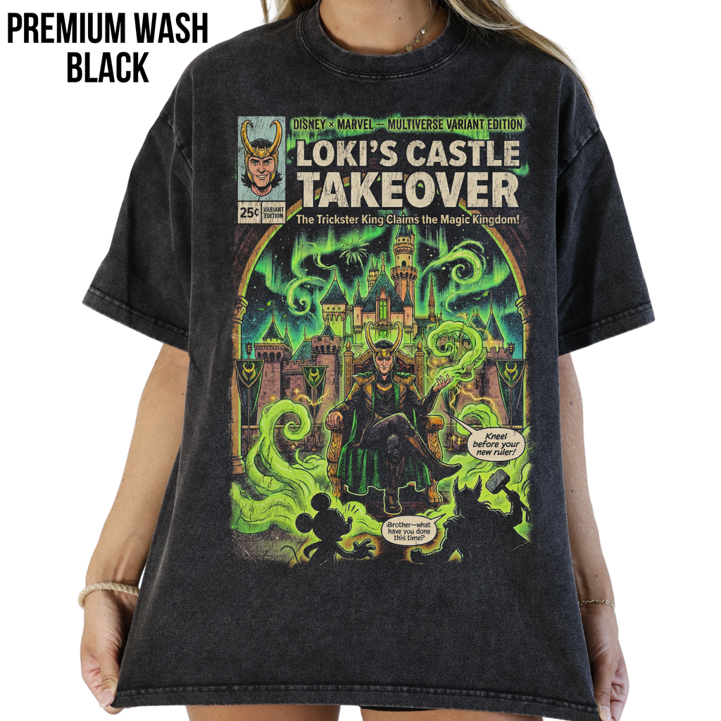 Loki Disneyworld Shirt – Disney Marvel Vintage Comic Tee