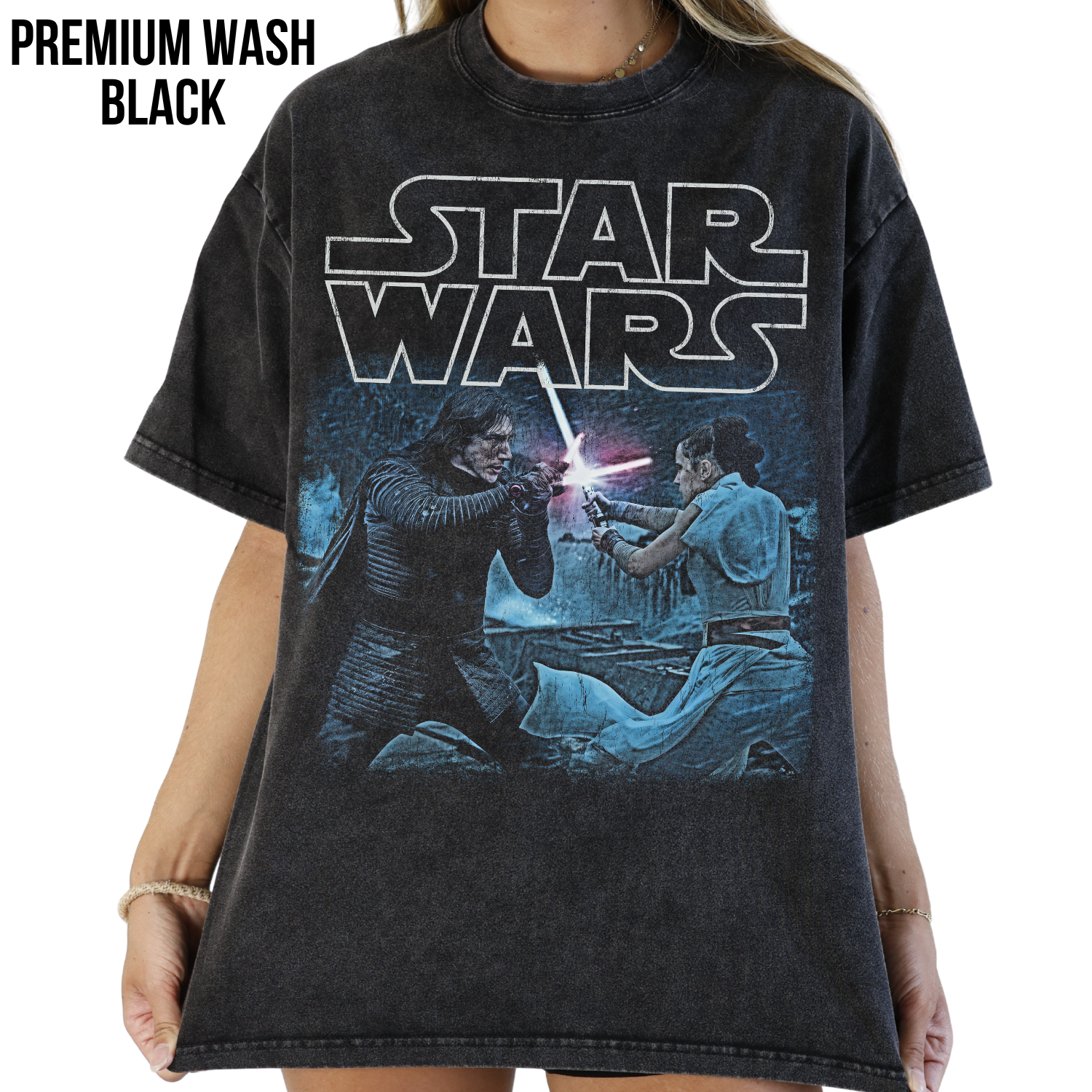Star Wars Rey and Kylo Ren Shirt – Rey vs Kylo Ren Lightsaber Duel Tee, Rise of Skywalker Shirt