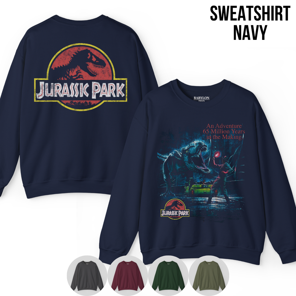 Jurassic Park Shirt – Double Sided T-Rex Graphic Tee, Jurassic Park Fan Gift, 65 Million Years In The Making Movie Shirt