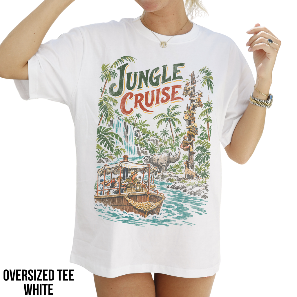 Jungle Cruise Shirt – Disney Jungle Cruise Vintage Graphic Shirt, Skipper Ride Scene Tee, Disney Parks Fan Gift, Disneyland Attraction Merch