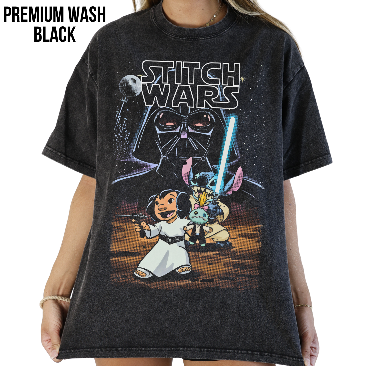 Disney Stitch Wars Shirt – Lilo and Stitch Star Wars Tee