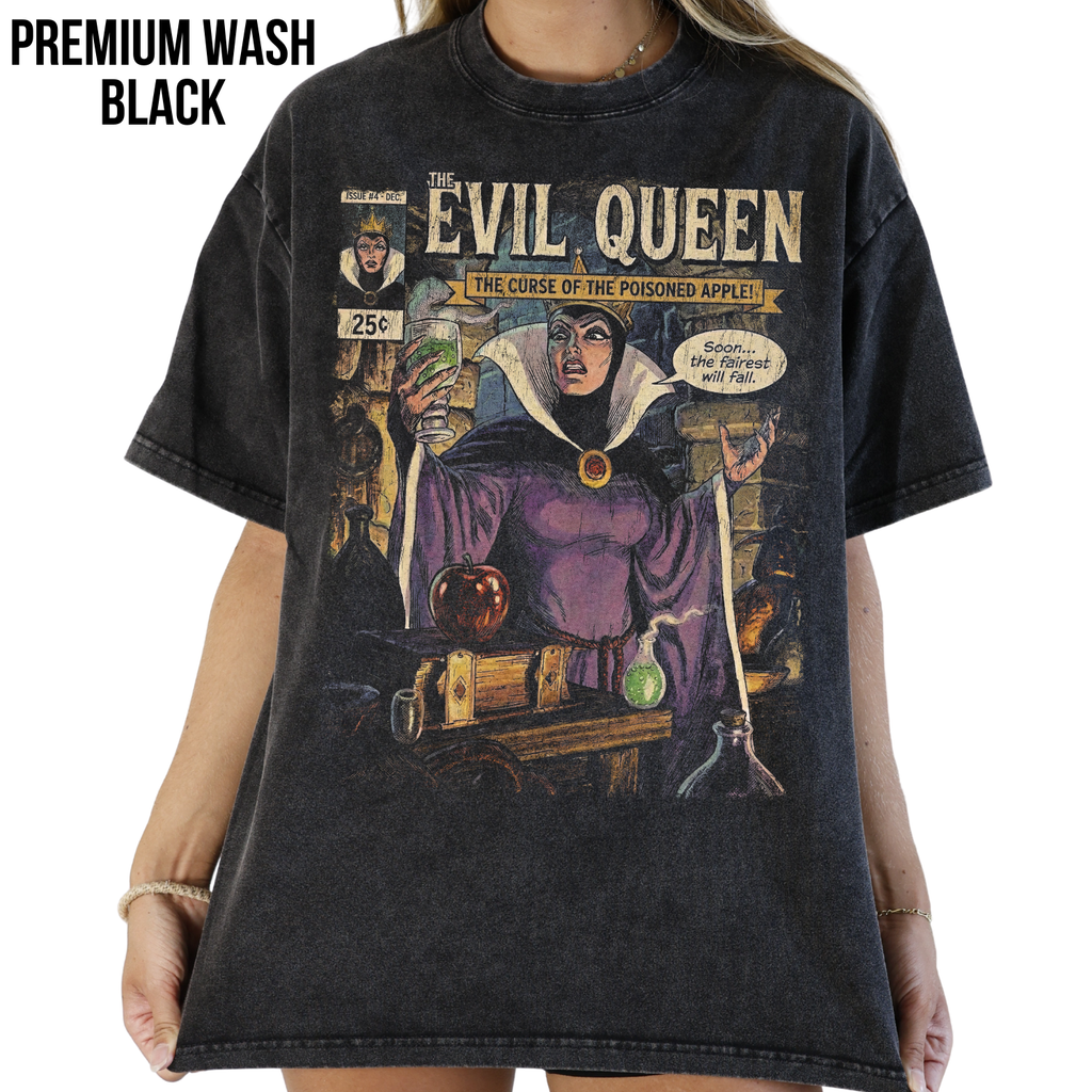 Evil Queen Snow White Poisoned Apple Shirt - Vintage Disney Villains Tee