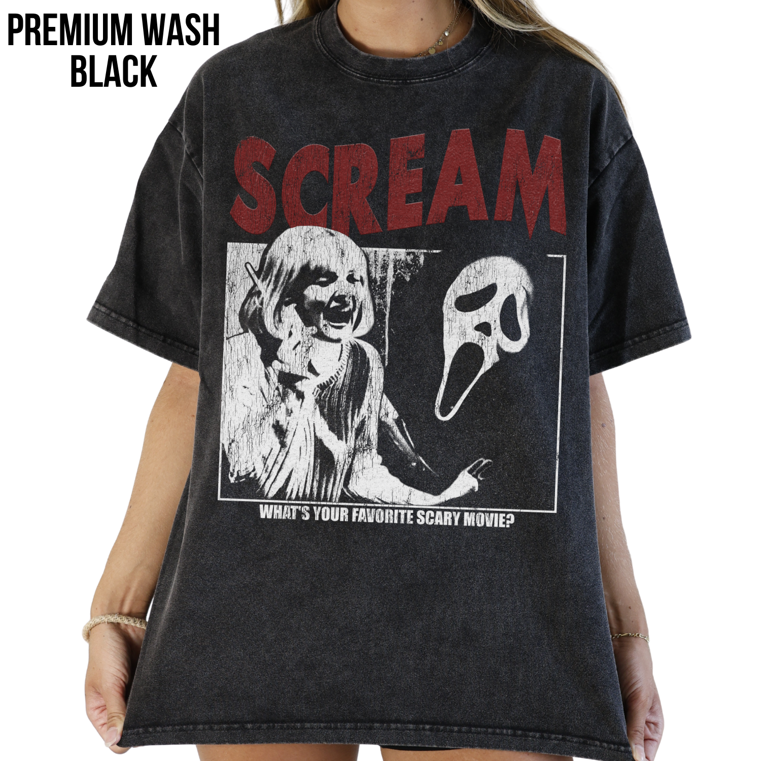 Scream Shirt Vintage Horror Tee - Ghostface Graphic T-Shirt