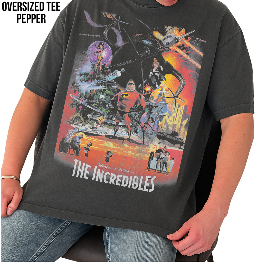 Disney Pixar The Incredibles Shirt – Incredibles Movie Poster Graphic Tee