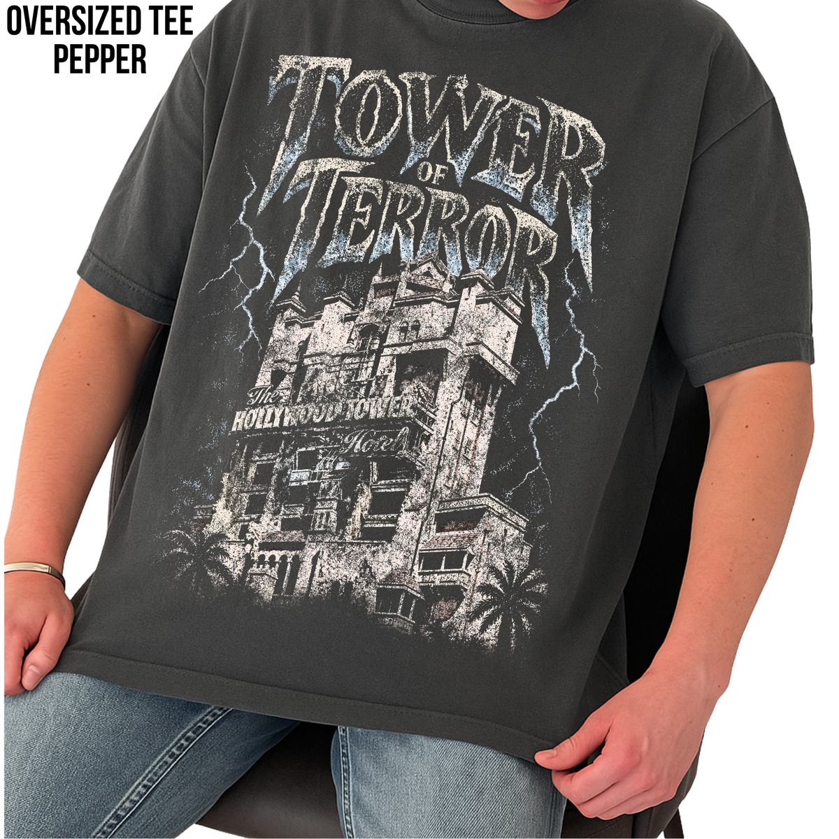 Tower of Terror Shirt – Hollywood Tower Hotel Disney Ride Graphic Shirt, Disney Parks Fan Gift, Vintage Tower of Terror Poster Shirt, Retro Disney Attraction Merch