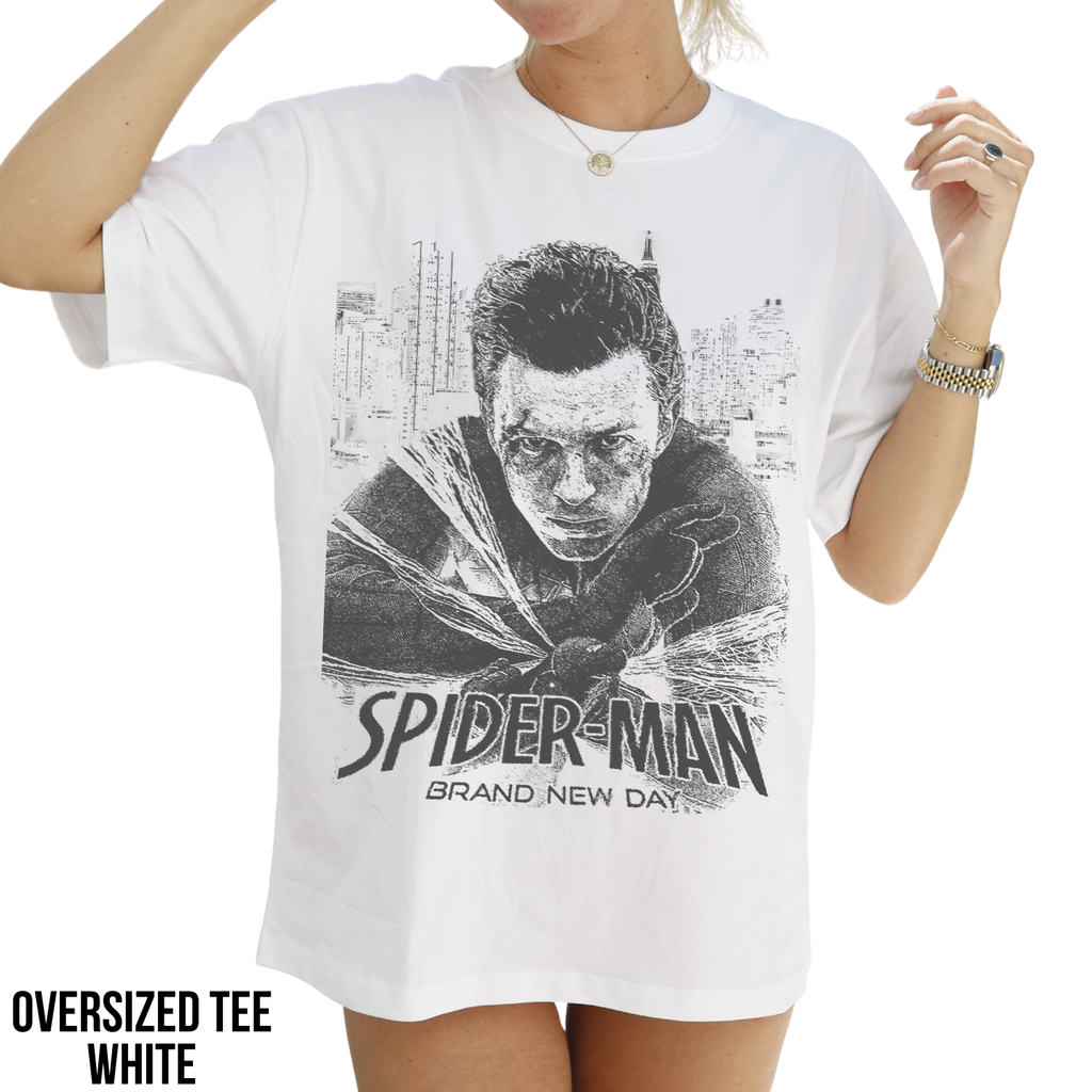 Spider-Man Brand New Day Shirt – Tom Holland Peter Parker Portrait Tee, Spider-Man Brand New Day Graphic Shirt, MCU Spider-Man Fan Gift, Marvel Graphic Tee