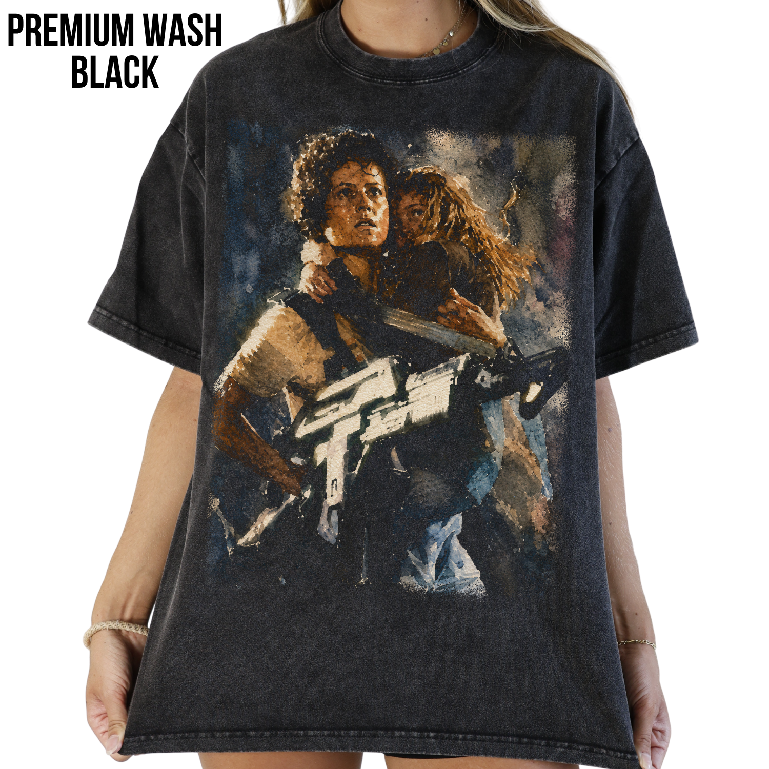 Aliens Ripley Shirt – Ellen Ripley and Newt Graphic Tee, Aliens Movie Vintage Shirt