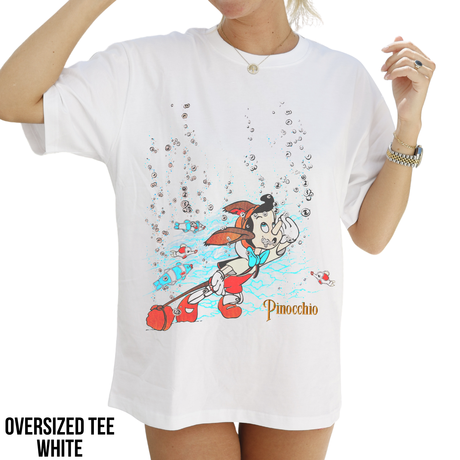 Pinocchio Shirt – Disney Pinocchio Underwater Scene Graphic Tee, Pinocchio Disney Fan Gift, Disney Classic Animated Shirt, Disney Nostalgia Tee