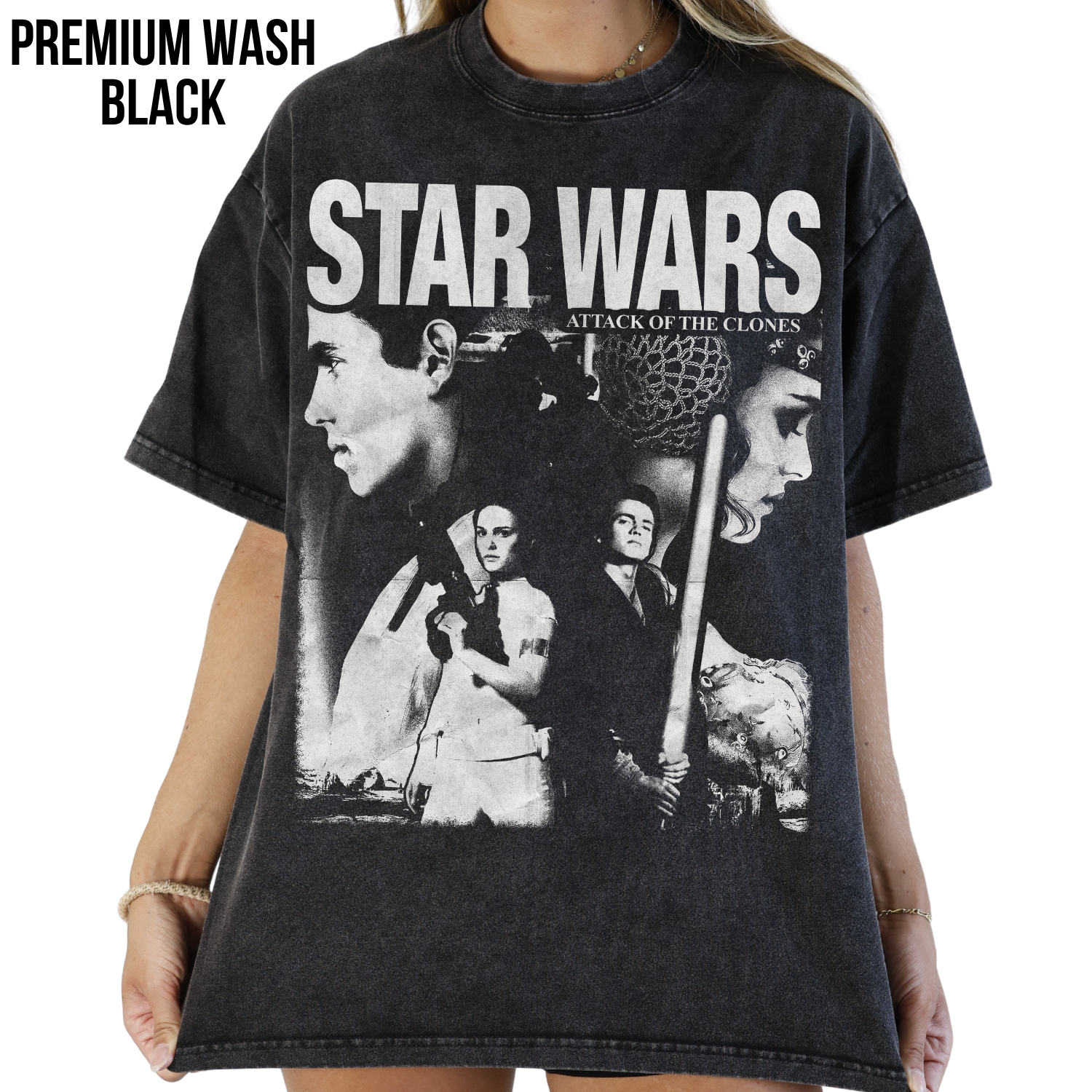 Retro Star Wars Shirt - Attack of the Clones Anakin Padme Shirt