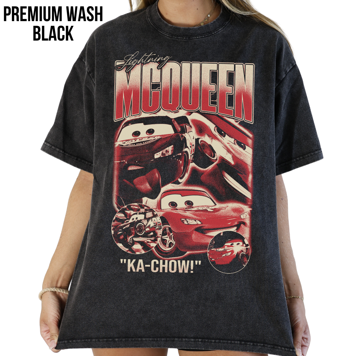 Lightning McQueen Shirt – Vintage Cars Pixar Tee