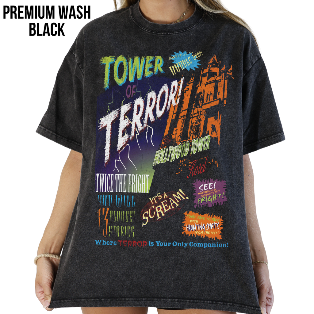 Vintage Tower of Terror Shirt – Retro Disney Ride Tee, Hollywood Studios Shirt