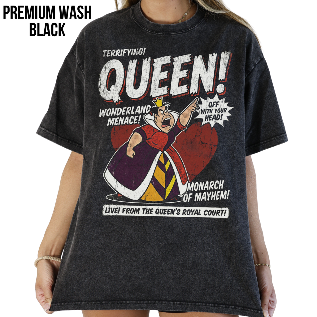 Queen of Hearts Shirt - Alice in Wonderland Graphic Tee