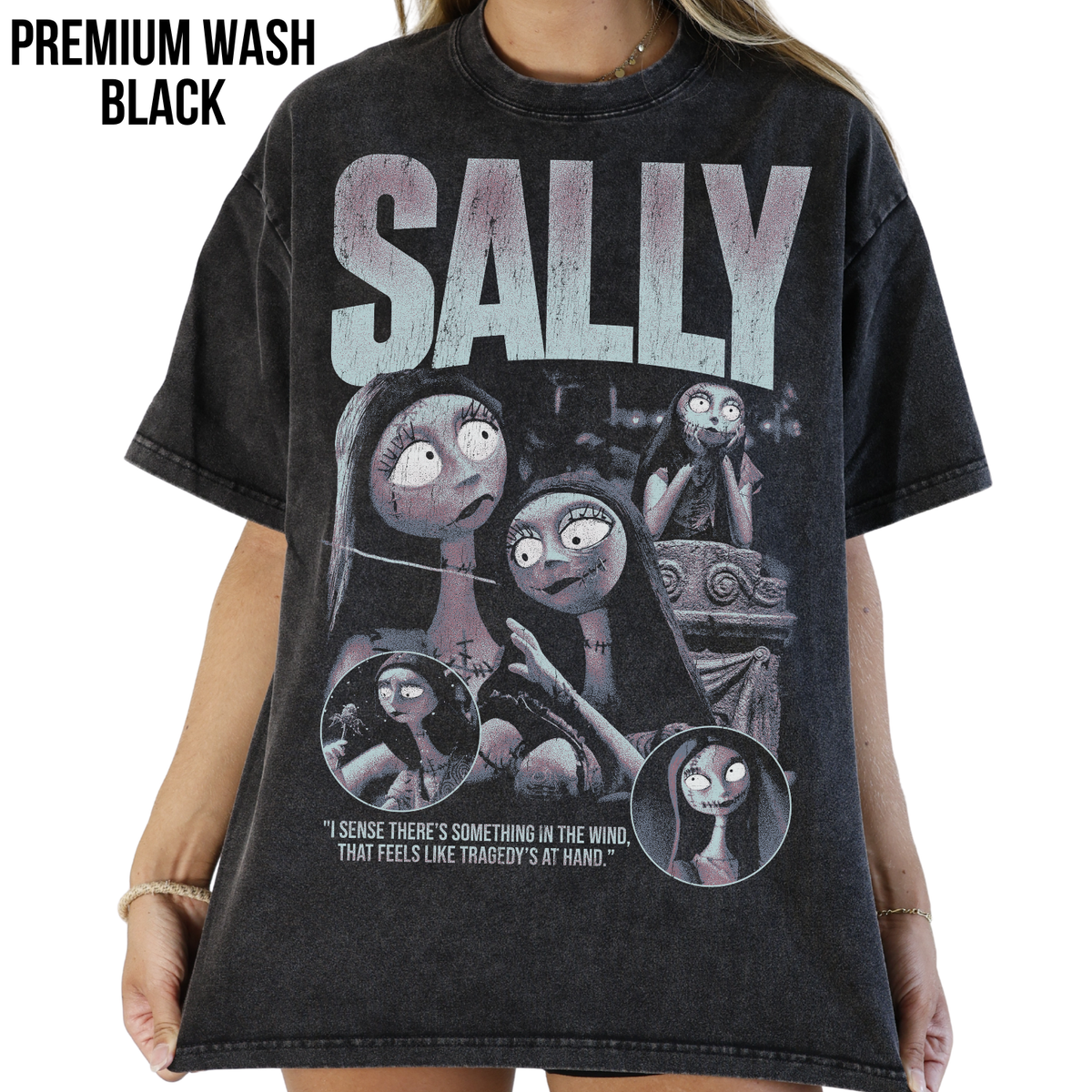 Sally Shirt – Nightmare Before Christmas Sally Vintage Bootleg Graphic Shirt, Sally Portrait Tee, Disney Fan Gift, Halloween Movie Merch