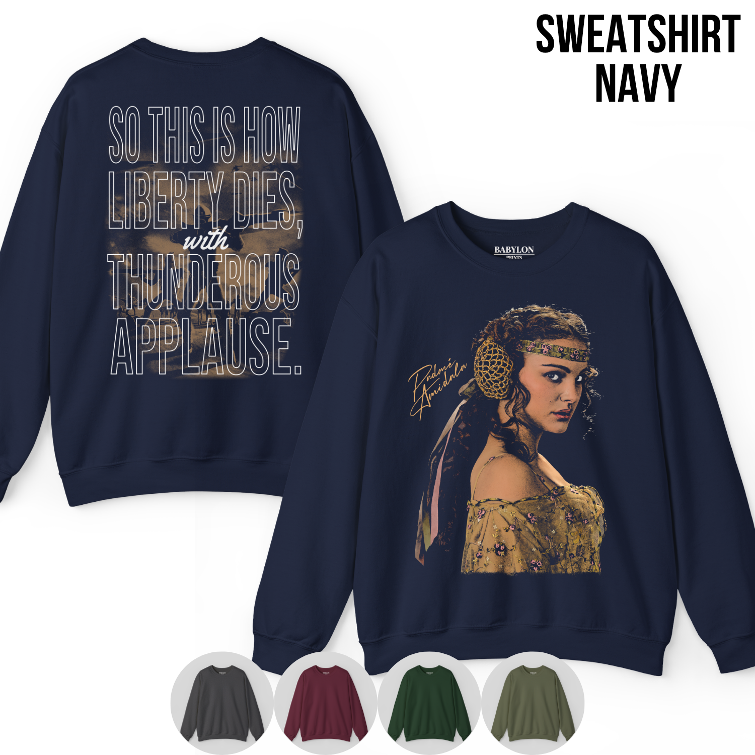 Star Wars Padme Amidala Shirt – So This Is How Liberty Dies Tee,