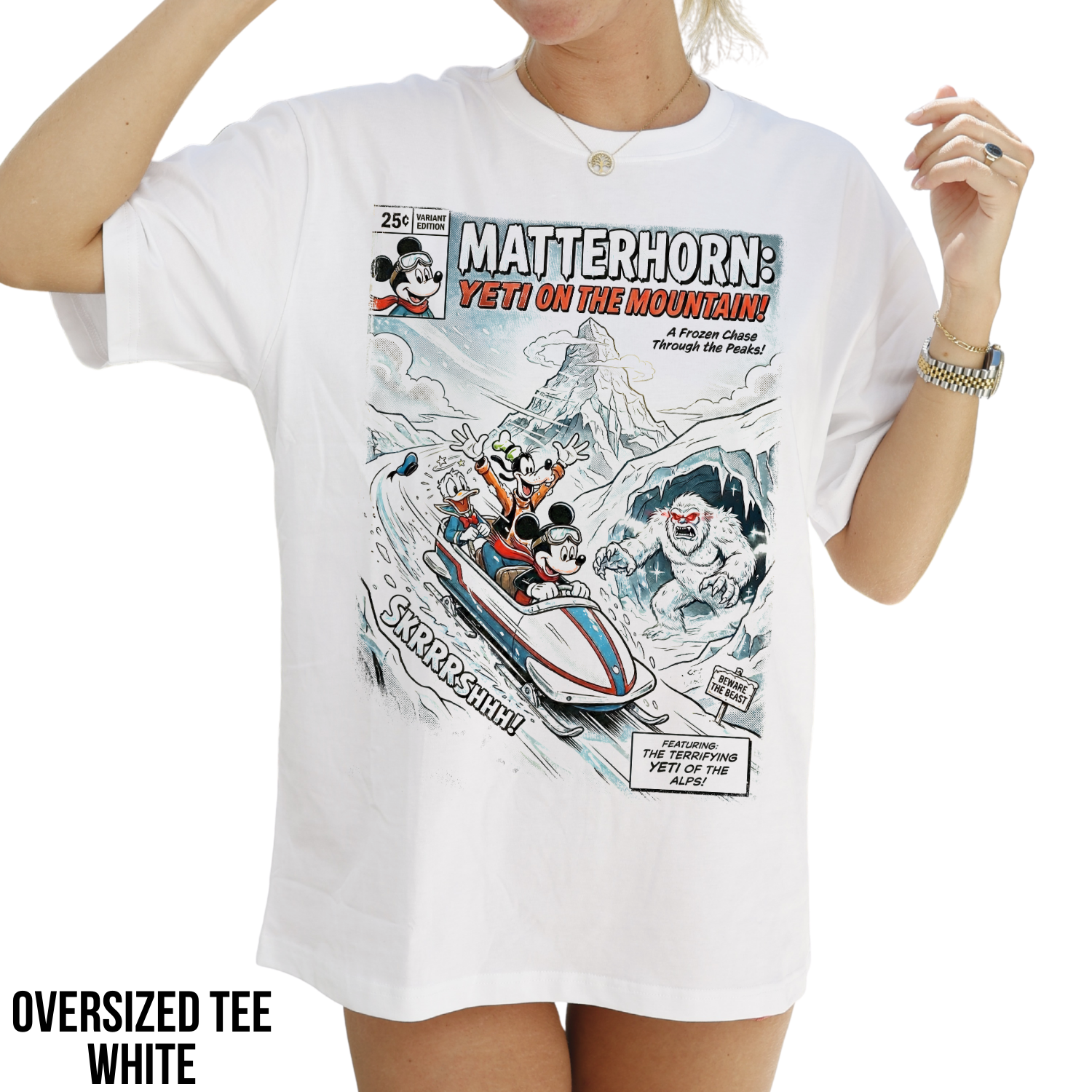 Disney Matterhorn Bobsleds Shirt - Mickey Donald Goofy Graphic