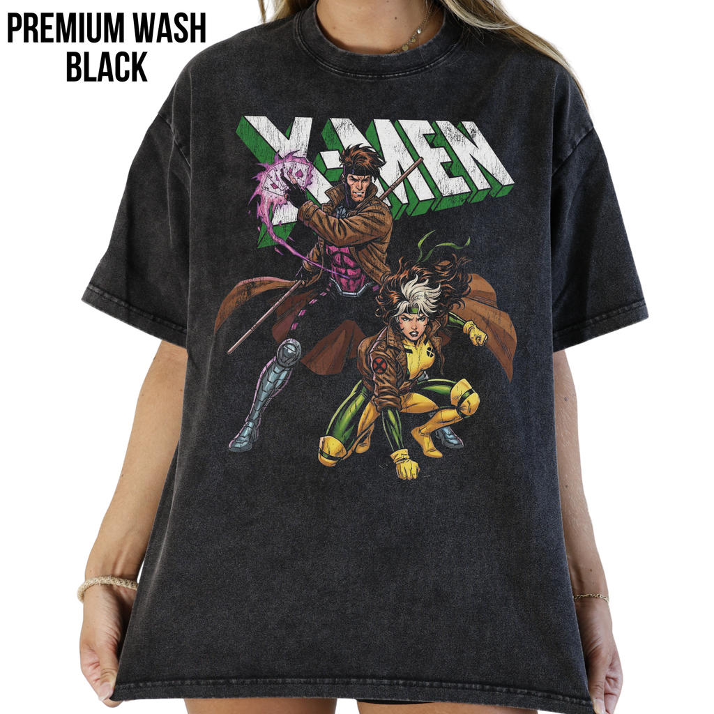 Marvel X-Men Gambit Rogue Shirt - Retro Marvel Mutant Tee