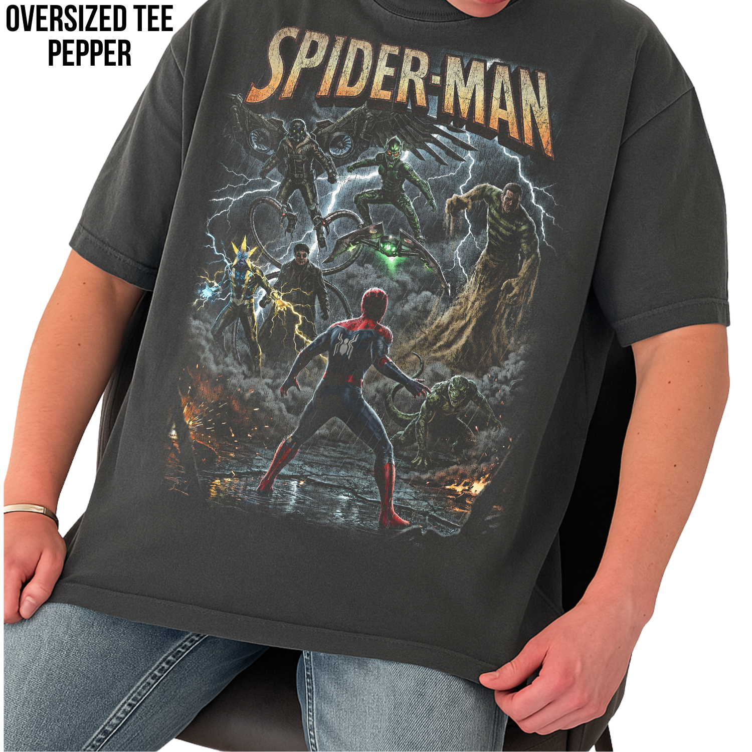 Vintage Spider-Man Sinister Six Shirt: Retro Marvel Villains Tee