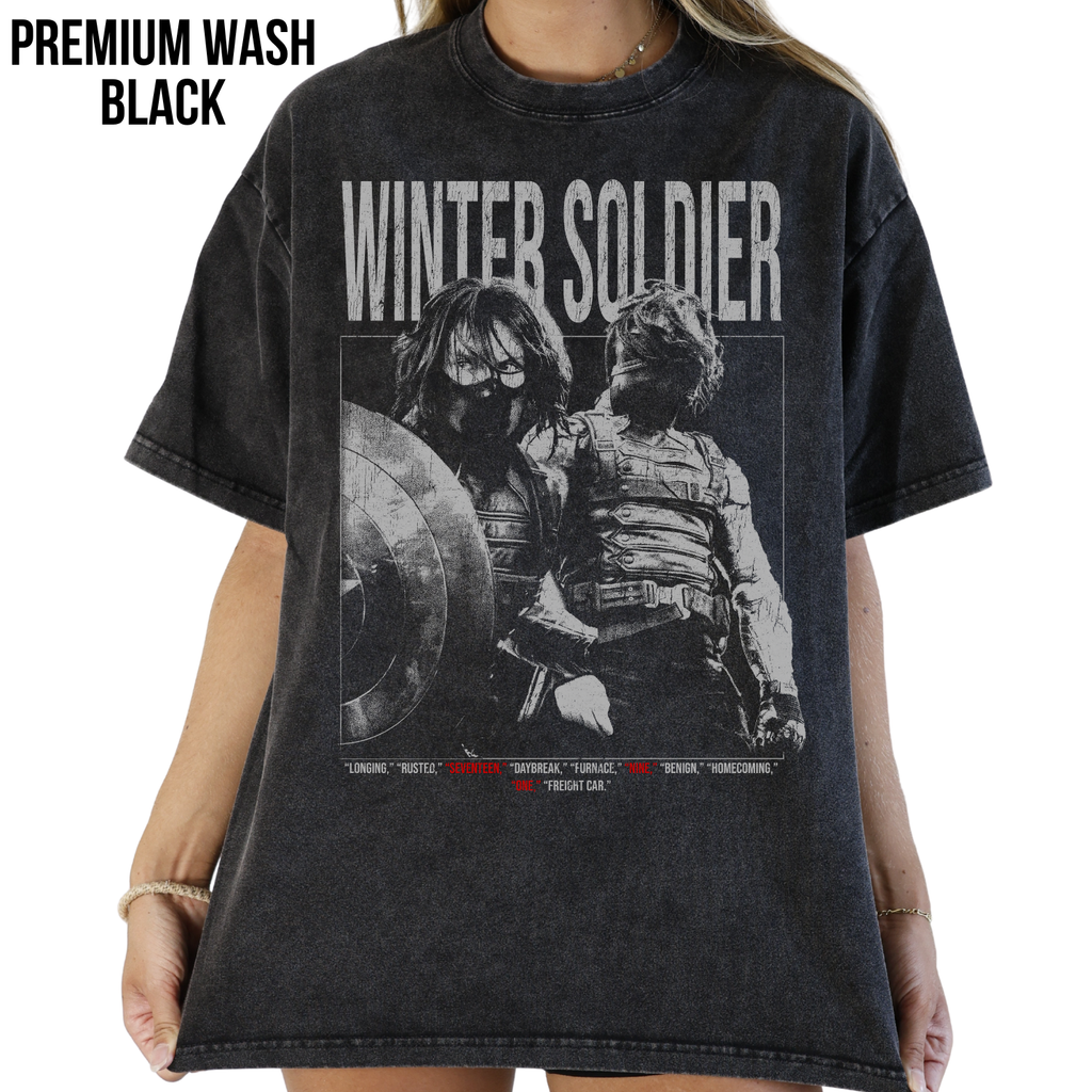 Vintage Winter Soldier Shirt – Bucky Barnes Marvel Graphic Tee