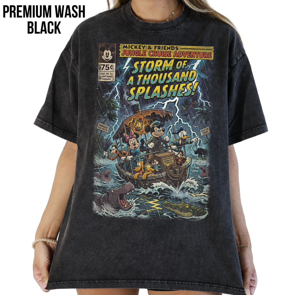 Mickey & Friends Jungle Cruise Adventure Shirt: Vintage Comic Disney Ride Tee