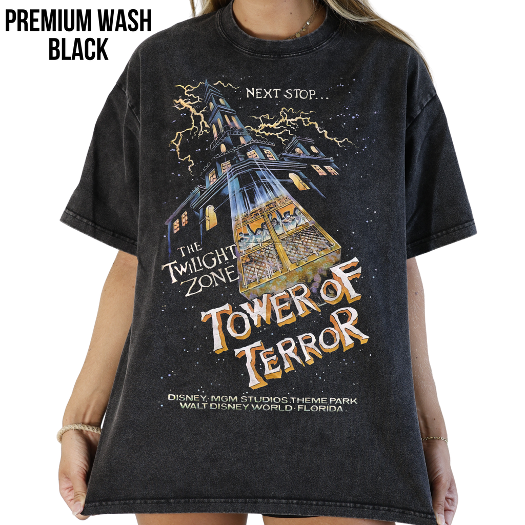 Vintage Tower of Terror Shirt – Hollywood Studios Vintage Tee, Disney World Graphic Shirt