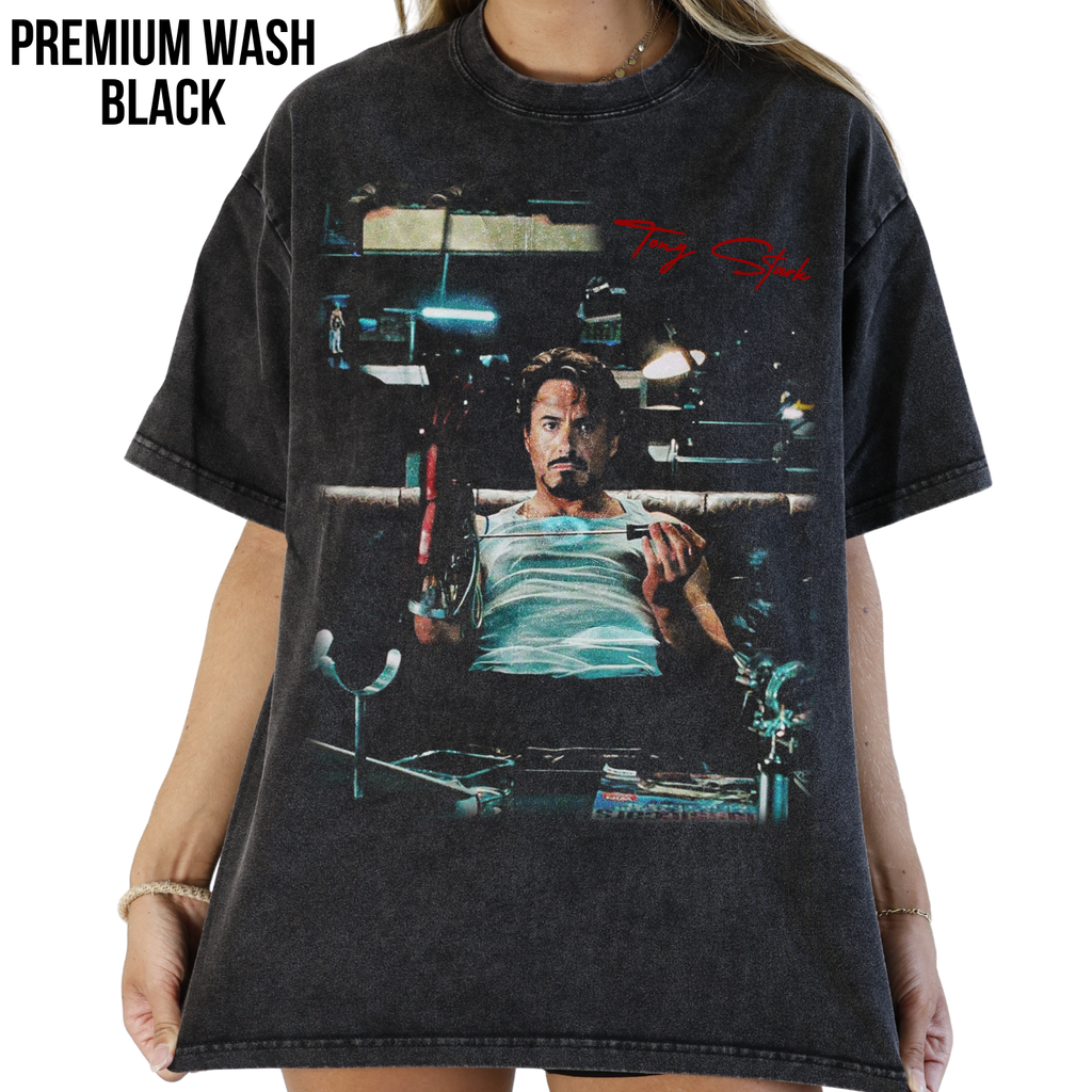 Tony Stark Shirt – Iron Man Graphic Tee, Marvel Vintage Shirt