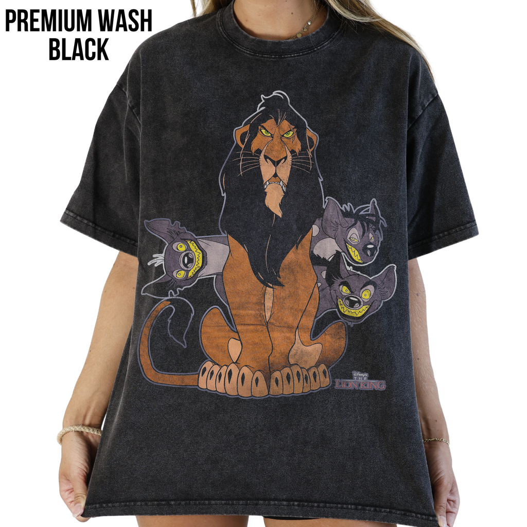 Lion King Scar Shirt – Disney Lion King Scar and Hyenas Graphic Tee, Scar Disney Villain Fan Gift, Lion King Shirt, Disney Villain Shirt