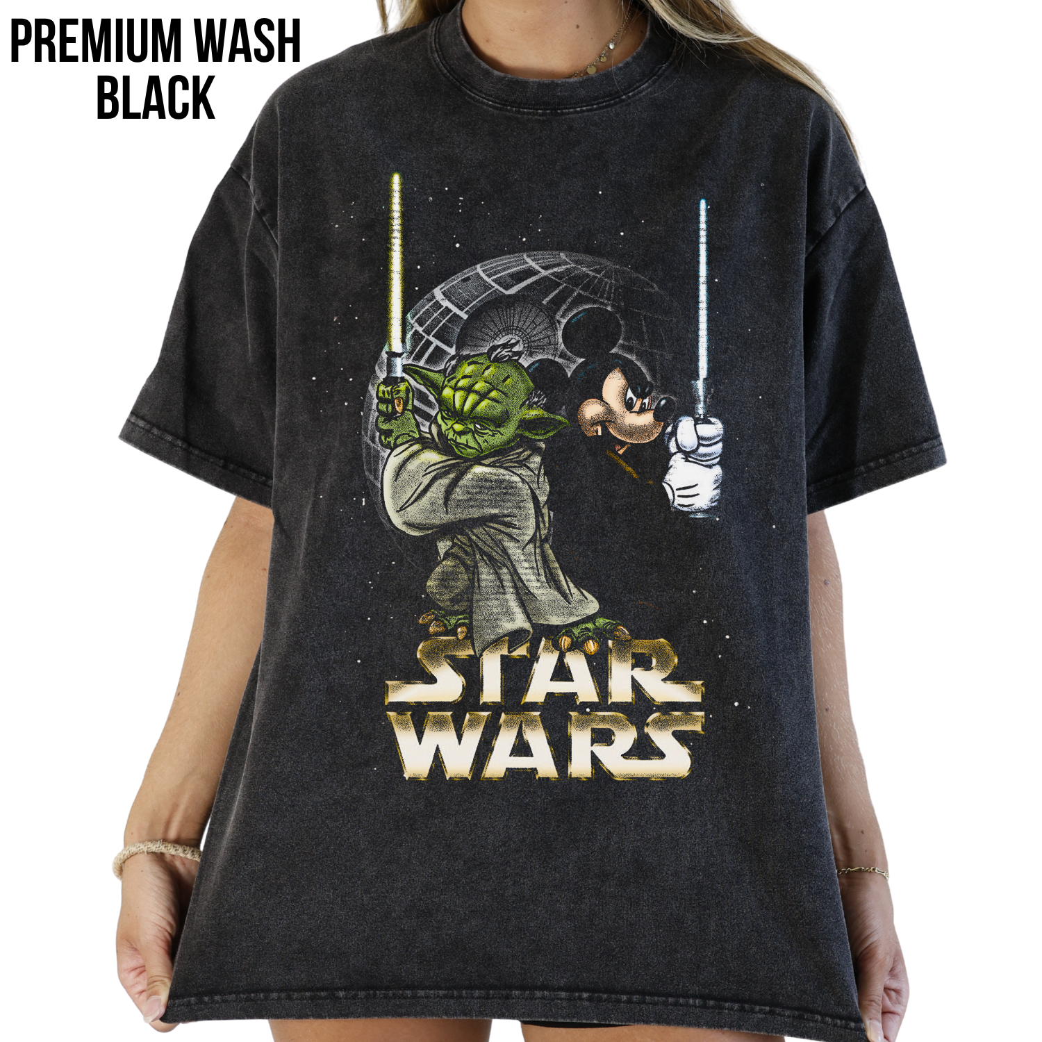 Vintage Mickey & Yoda Star Wars Shirt – Disney Graphic Tee