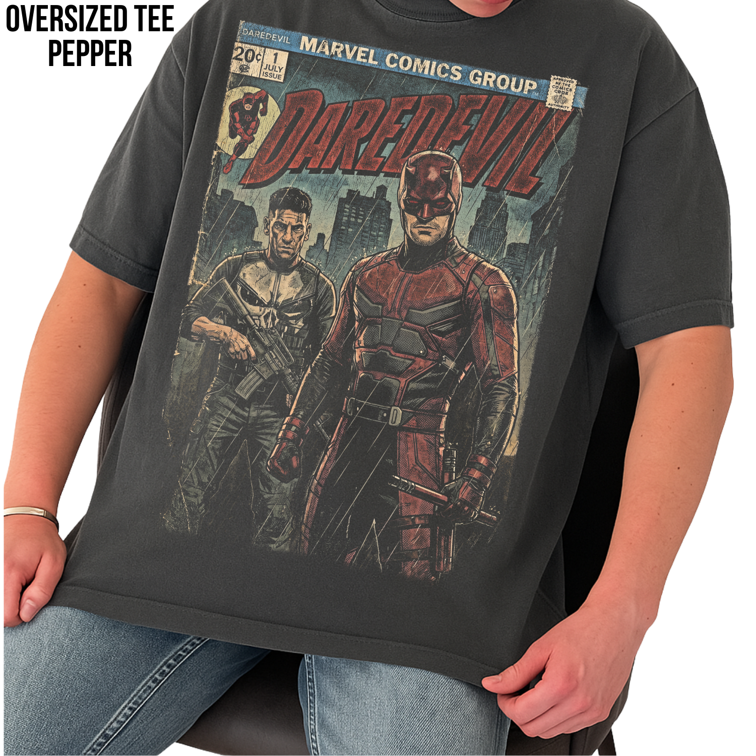 Vintage Daredevil Comic Shirt: Marvel Punisher Tee