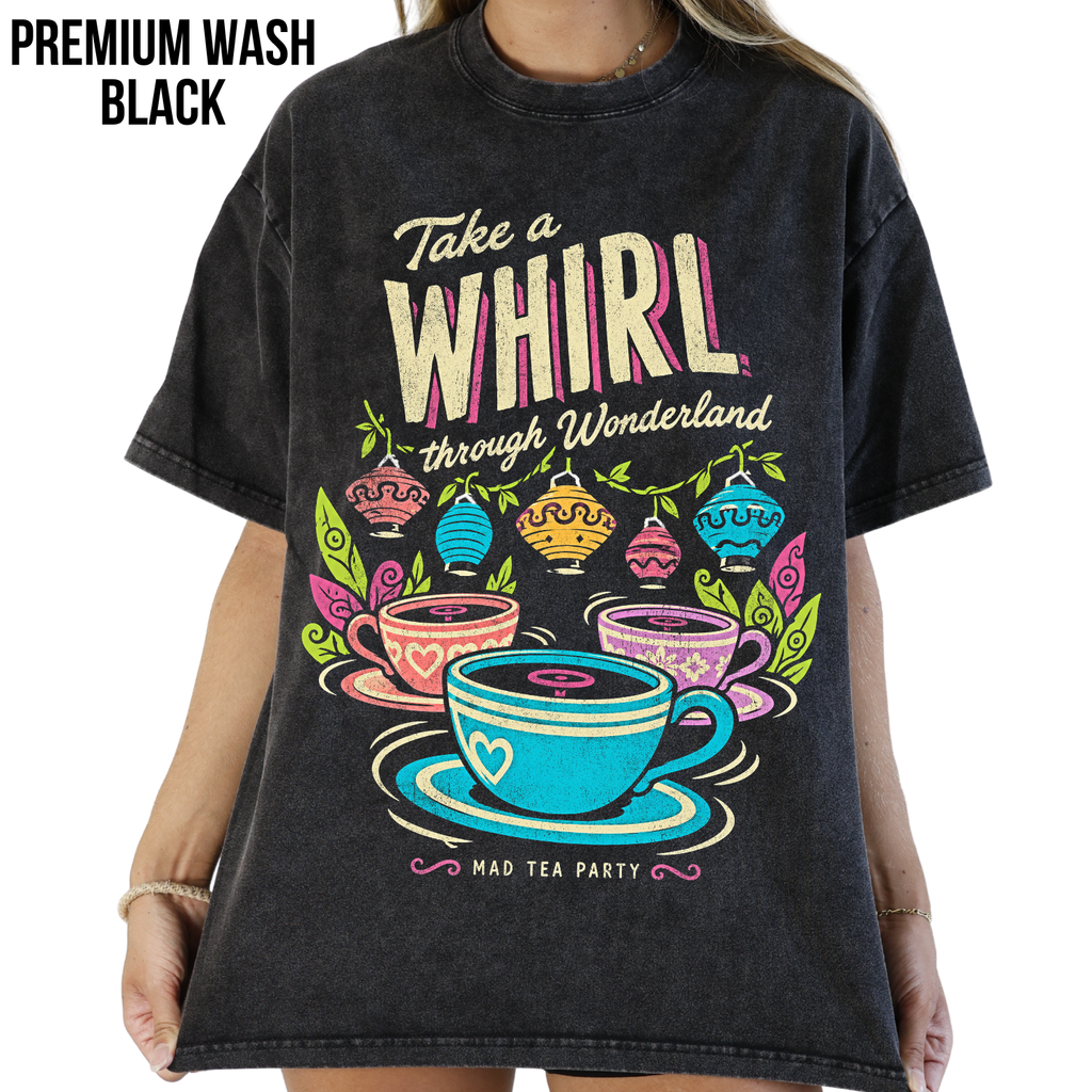 Mad Tea Party Shirt – Alice in Wonderland Teacups Disney Ride Graphic Shirt, Disney Parks Fan Gift, Vintage Wonderland Teacups Shirt, Retro Disney Attraction Merch
