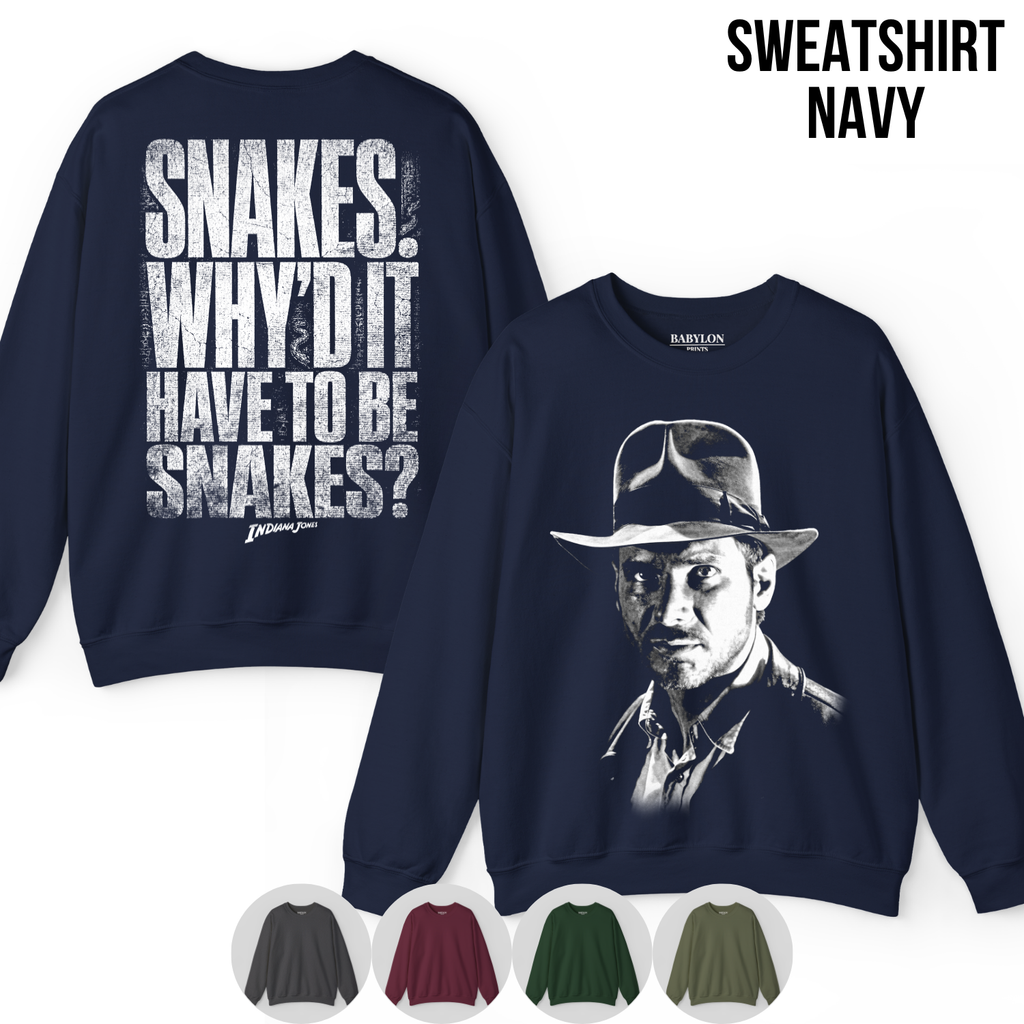 Vintage Indiana Jones Shirt: Snakes Why'd It Have To Be Snakes Tee, Raiders of the Lost Ark Shirt, Indiana Jones Movie Gift, Adventure Tee