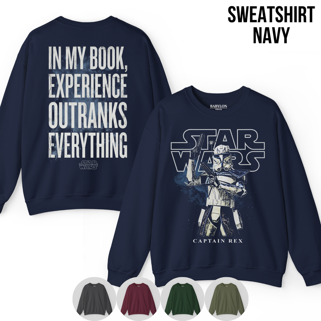 Star Wars Captain Rex Shirt – In My Book Experience Outranks Everything Tee