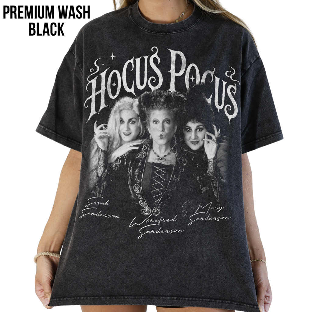 Hocus Pocus Shirt – Sanderson Sisters Tee, Hocus Pocus Graphic Shirt, Halloween Fan Gift, Winifred Sarah Mary Sanderson Shirt