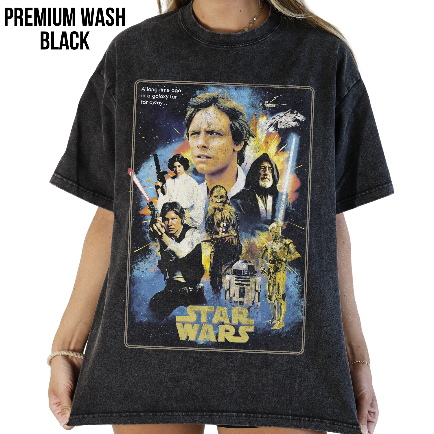 Vintage Star Wars Shirt - A New Hope Movie Poster Tee 1977
