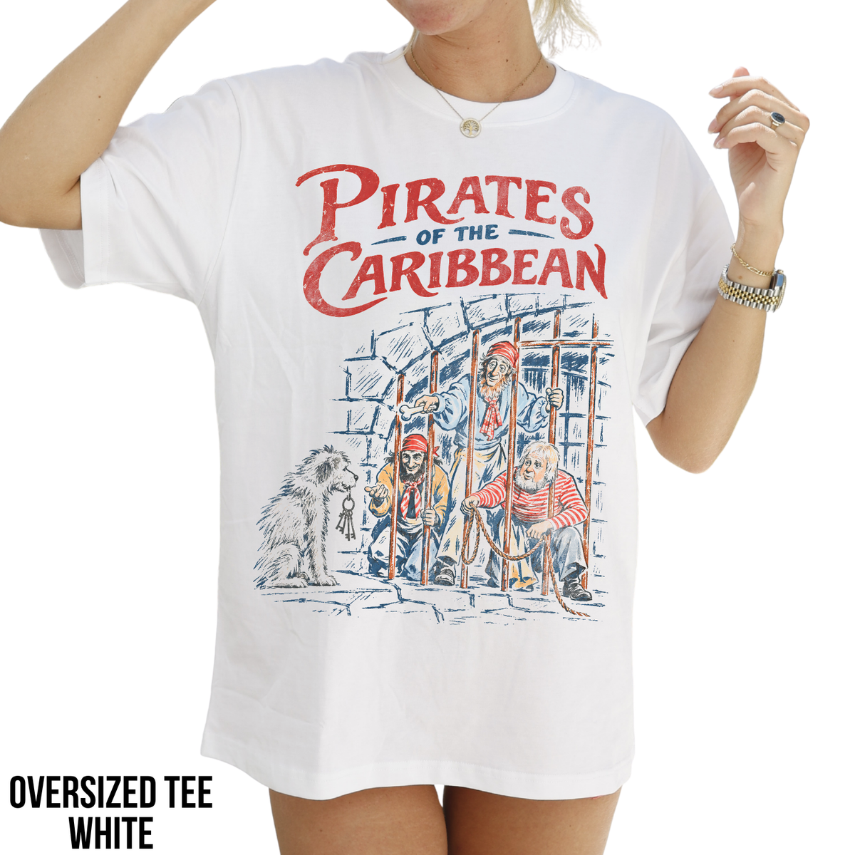 Pirates of the Caribbean Ride Shirt – Disney Pirates Dog Scene Vintage Graphic Shirt, Pirates Ride Tee, Disney Parks Fan Gift, Disneyland Attraction Merch