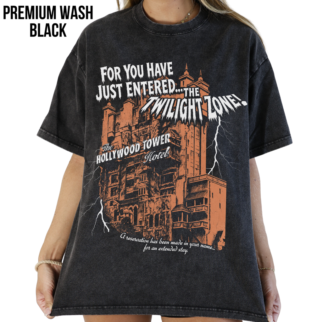 Tower of Terror Shirt – Hollywood Tower Hotel Twilight Zone Tee, Tower of Terror Graphic Shirt, Disney World Ride Fan Gift, Disney Hollywood Studios Shirt